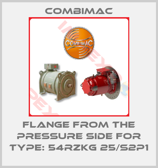 Combimac-flange from the pressure side for Type: 54RZKG 25/S2P1