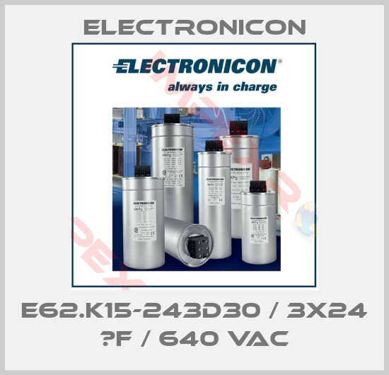 Electronicon-E62.K15-243D30 / 3x24 µF / 640 Vac