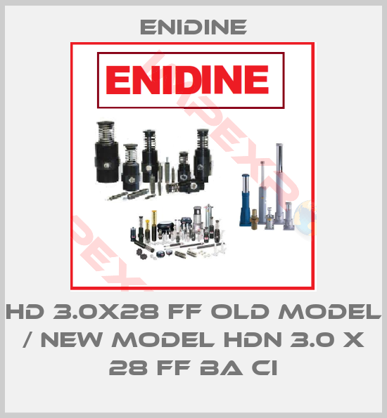 Enidine-HD 3.0x28 FF old model / new model HDN 3.0 x 28 FF BA CI