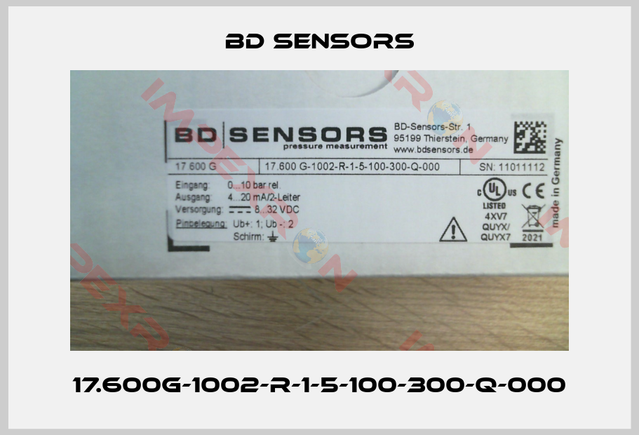 Bd Sensors-17.600G-1002-R-1-5-100-300-Q-000