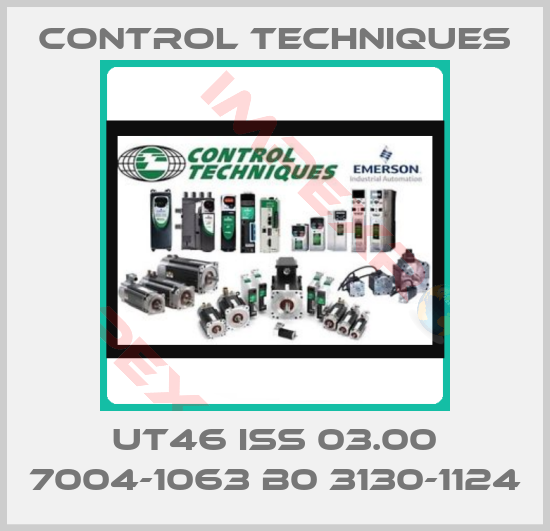 Control Techniques-UT46 ISS 03.00 7004-1063 B0 3130-1124