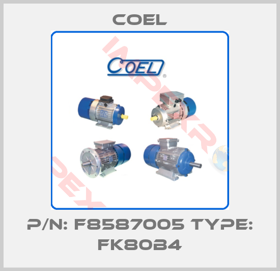 Coel-P/N: F8587005 Type: FK80B4