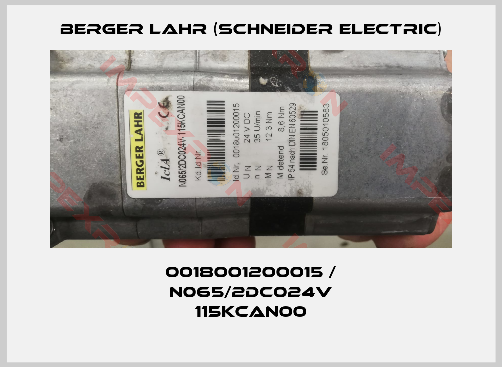 Berger Lahr (Schneider Electric)-0018001200015 / N065/2DC024V 115KCAN00