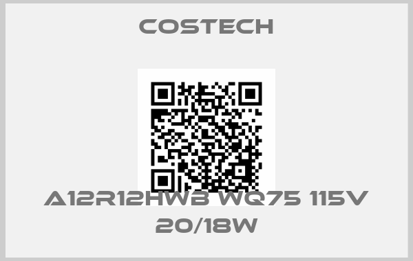Costech-A12R12HWB WQ75 115V 20/18W