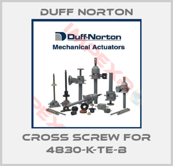 Duff Norton-Cross screw for 4830-K-TE-B
