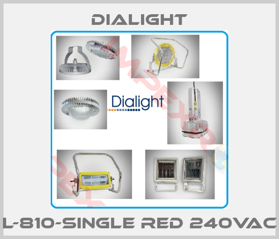 Dialight-L-810-Single Red 240VAC