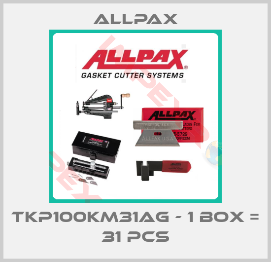 Allpax-TKP100KM31AG - 1 box = 31 pcs