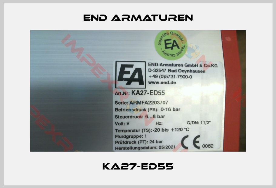 End Armaturen-KA27-ED55