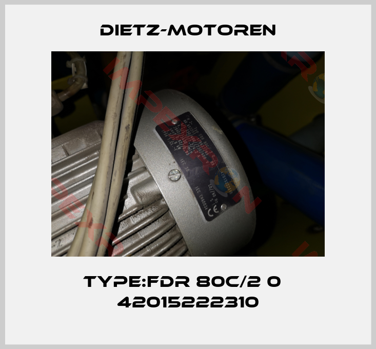 Dietz-Motoren-Type:FDR 80C/2 0   42015222310