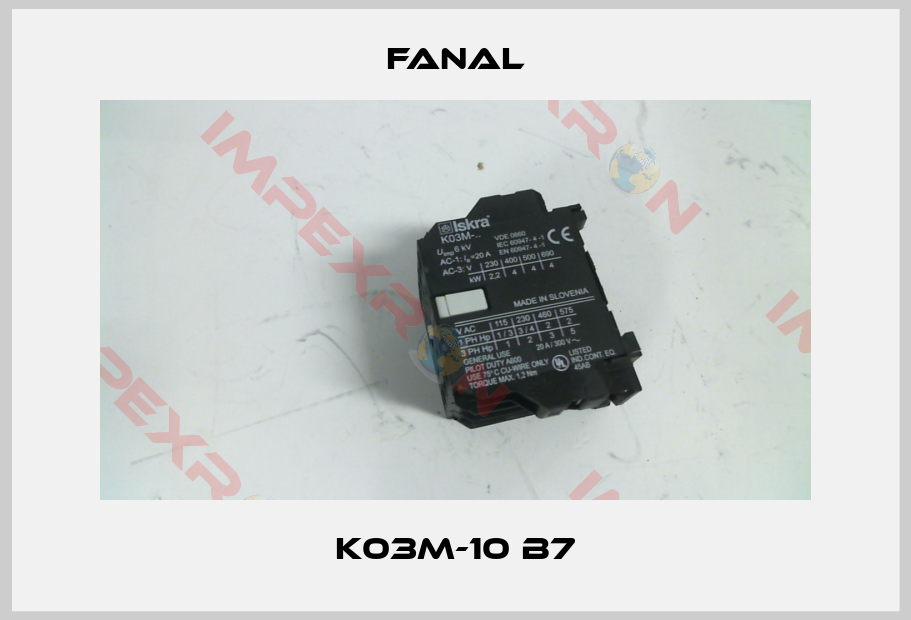 Fanal-K03M-10 B7