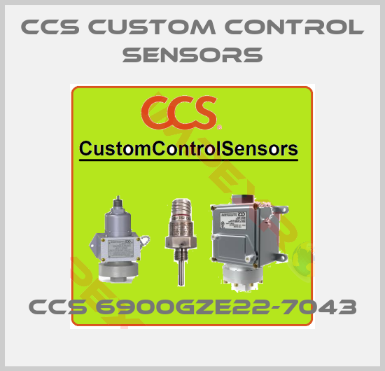 CCS Custom Control Sensors-CCS 6900GZE22-7043