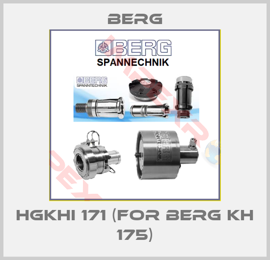 Berg-HGKHI 171 (for BERG KH 175)