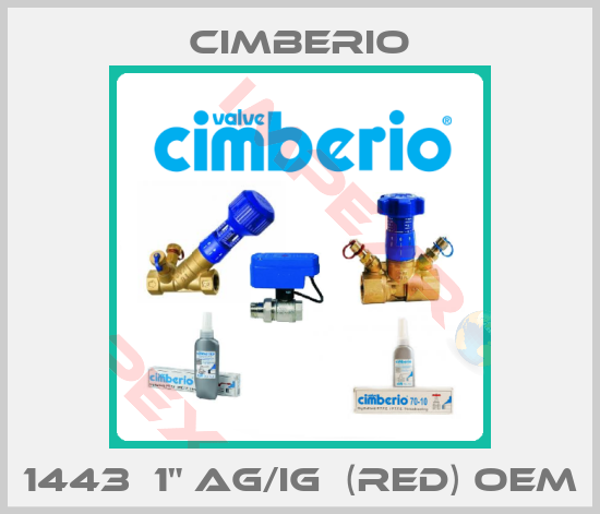 Cimberio-1443  1" AG/IG  (red) oem