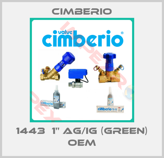 Cimberio-1443  1" AG/IG (green) oem