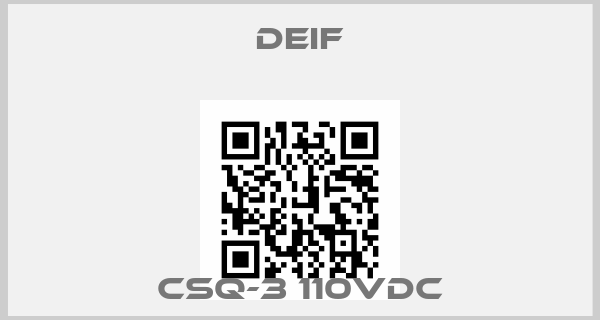 Deif-CSQ-3 110VDC