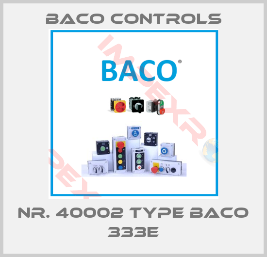 Baco Controls-Nr. 40002 Type BACO 333E