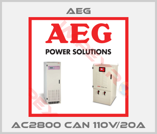 AEG-AC2800 CAN 110V/20A