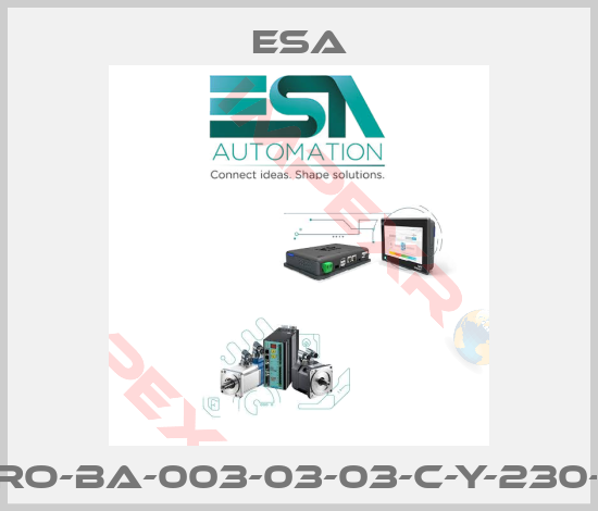 Esa-ESTRO-BA-003-03-03-C-Y-230-000