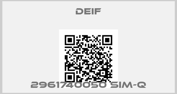Deif-2961740050 SIM-Q