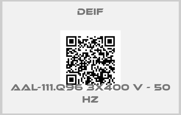 Deif-AAL-111.Q96 3x400 V - 50 Hz