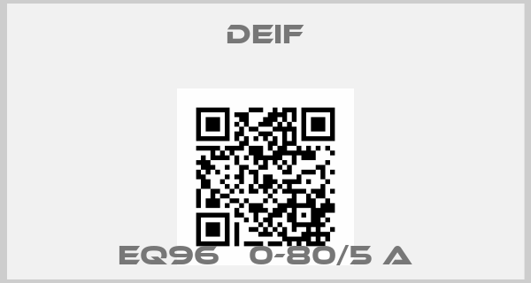 Deif-EQ96   0-80/5 A