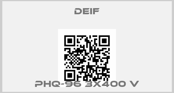 Deif-PHQ-96 3x400 V