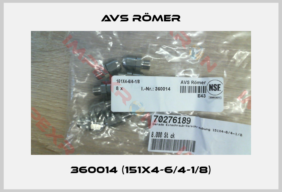 Avs Römer-360014 (151X4-6/4-1/8)