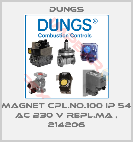Dungs-MAGNET CPL.NO.100 IP 54 AC 230 V REPL.MA , 214206