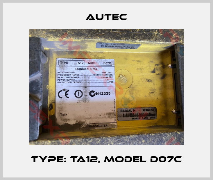 Autec-Type: TA12, Model D07C