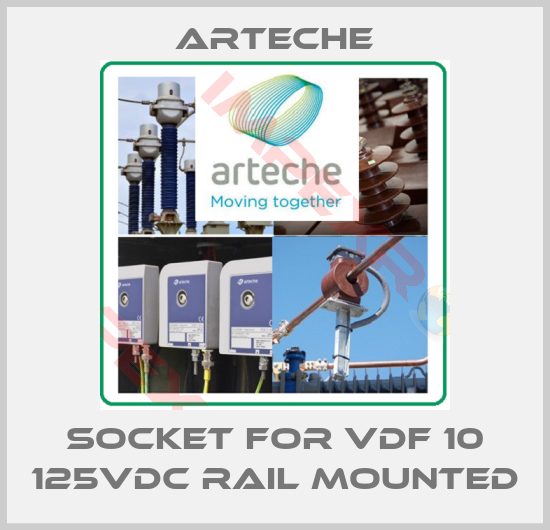 Arteche-socket for VDF 10 125vdc rail mounted