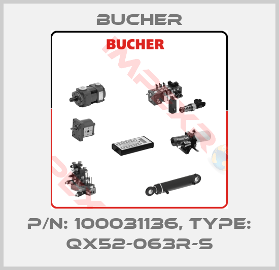Bucher-P/N: 100031136, Type: QX52-063R-S