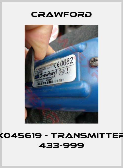Crawford-K045619 - Transmitter 433-999