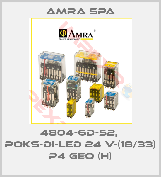 Amra SpA-4804-6D-52,  POKS-DI-LED 24 V-(18/33) P4 Geo (H)
