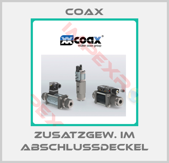 Coax-Zusatzgew. im Abschlußdeckel