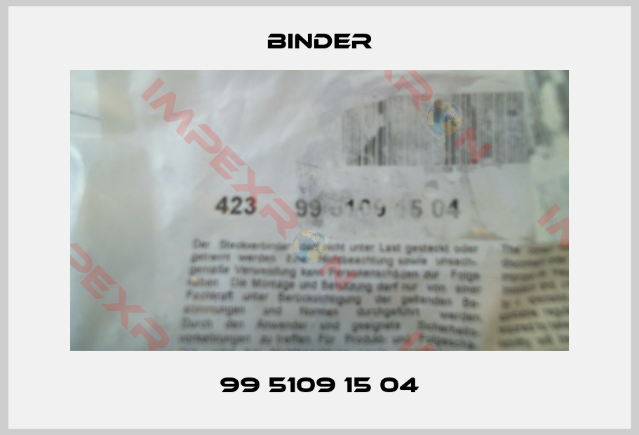 Binder-99 5109 15 04