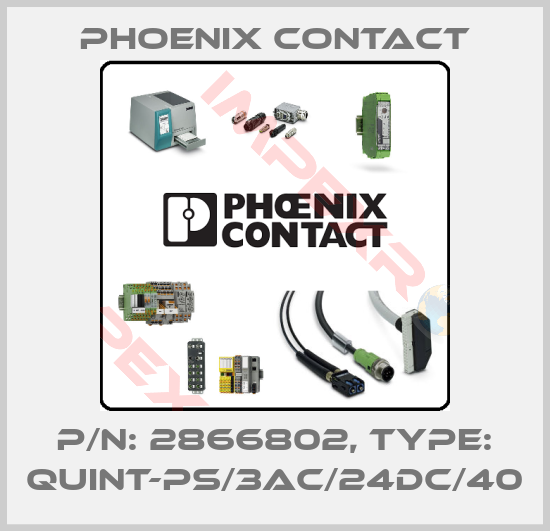 Phoenix Contact-P/N: 2866802, Type: QUINT-PS/3AC/24DC/40