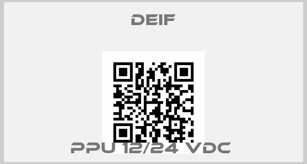 Deif-PPU 12/24 VDC 