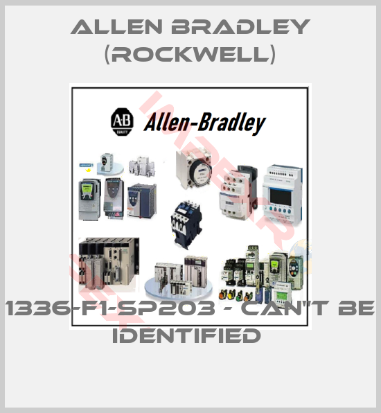 Allen Bradley (Rockwell)-1336-F1-SP203 - CAN"T BE IDENTIFIED 