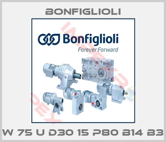Bonfiglioli-W 75 U D30 15 P80 B14 B3