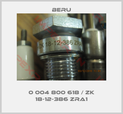 Beru-0 004 800 618 / ZK 18-12-386 ZRA1