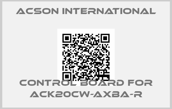 Acson International-Control board for ACK20CW-AXBA-R