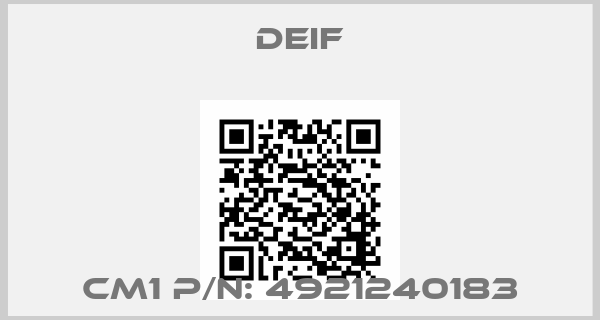 Deif-CM1 P/N: 4921240183
