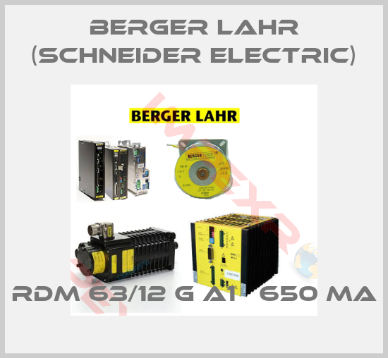 Berger Lahr (Schneider Electric)-RDM 63/12 G A1   650 mA