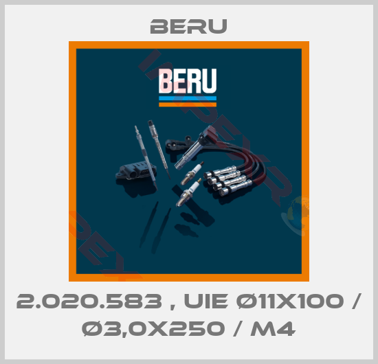 Beru-2.020.583 , UIE Ø11x100 / Ø3,0x250 / M4