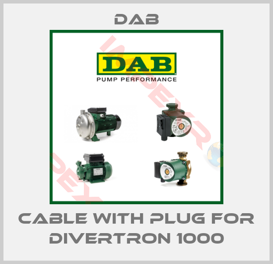 DAB-Cable with plug for Divertron 1000