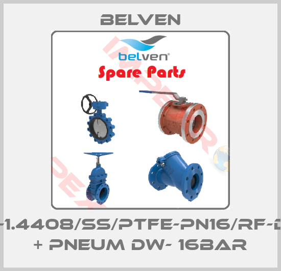 Belven-BV4-1.4408/SS/PTFE-PN16/RF-DN80 + PNEUM DW- 16bar
