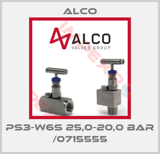 Alco-PS3-W6S 25,0-20,0 BAR /0715555