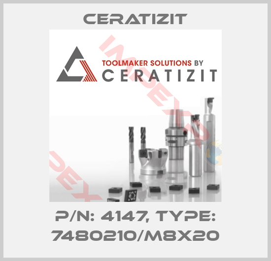 Ceratizit-P/N: 4147, Type: 7480210/M8X20