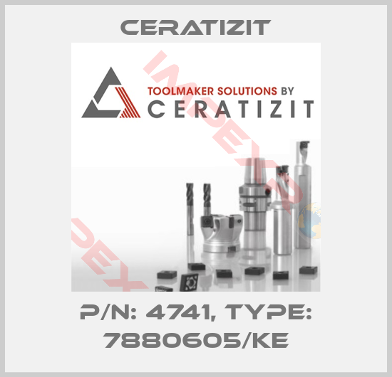 Ceratizit-P/N: 4741, Type: 7880605/KE
