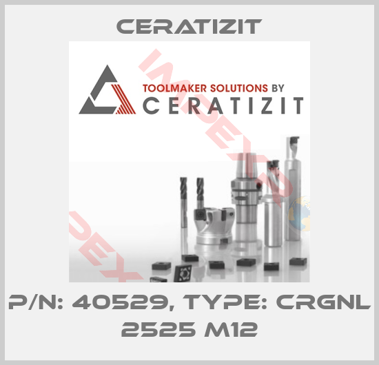 Ceratizit-P/N: 40529, Type: CRGNL 2525 M12